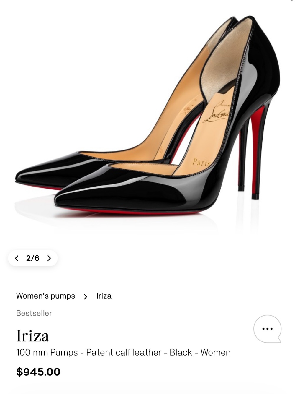 Christian Louboutin IRIZA 100 mm Patent Calf Leather